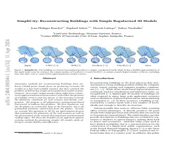 Paper thumbnail for SimpliCity: Reconstructing Buildings with Simple Regularized 3D Models