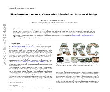 Paper thumbnail for Sketch-to-Architecture: Generative AI-aided Architectural Design