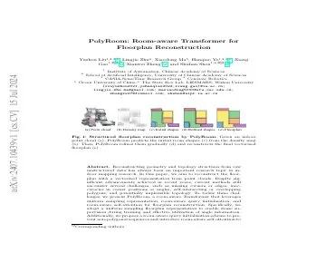 Paper thumbnail for PolyRoom: Room-aware Transformer for Floorplan Reconstruction